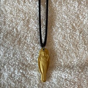 Angel Pendant on Black Cord
